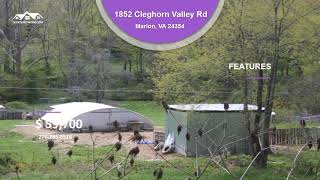 1852 Cleghorn Valley Rd   Marion, VA 24354   Bedrooms 3   Bathrooms 1   Price $59,700