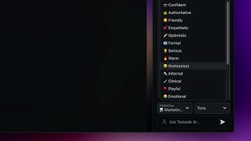 Transform Your Workflow with Taskade AI Personas & Tones