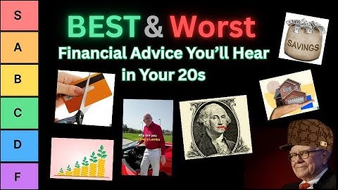 Ranking the BEST & WORST Financial Advice For Your 20s (Ultimate Tier List)