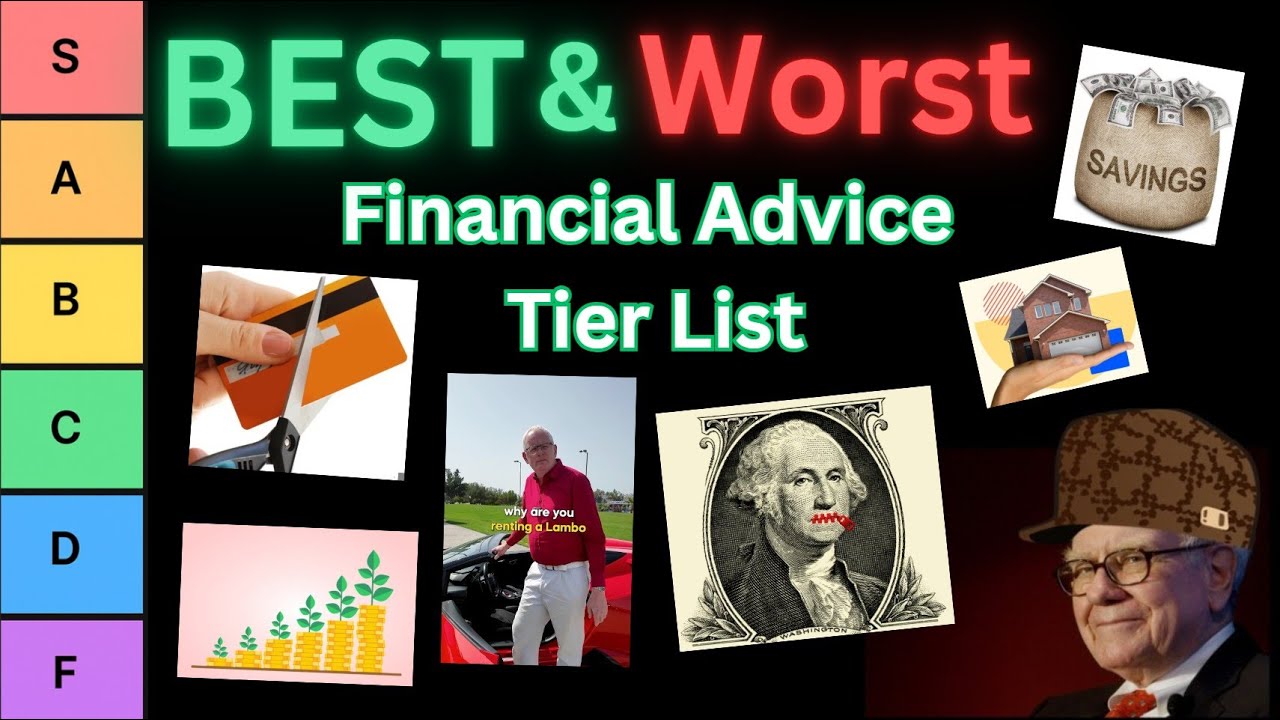 The BEST & WORST Financial Advice In Your 20s (Ultimate Tier List)