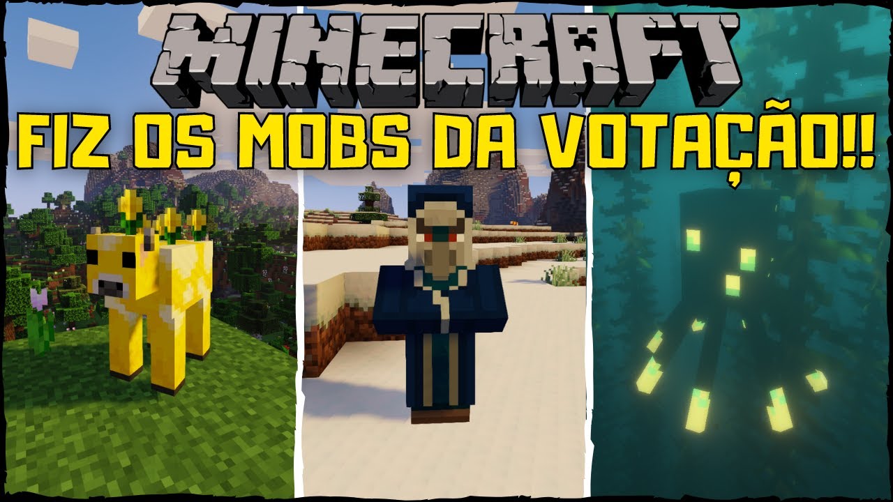 MINECRAFT - JÁ ADICIONARAM OS MOBS DA VOTAÇÃO NO JOGO 