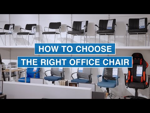 How To Choose The Right Office Chair | MF Home TV