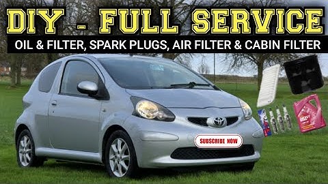 Toyota Aygo, C1 & 107 1.0L Motor Bougies, Olie, Cabine & Luchtfilter Vervangen