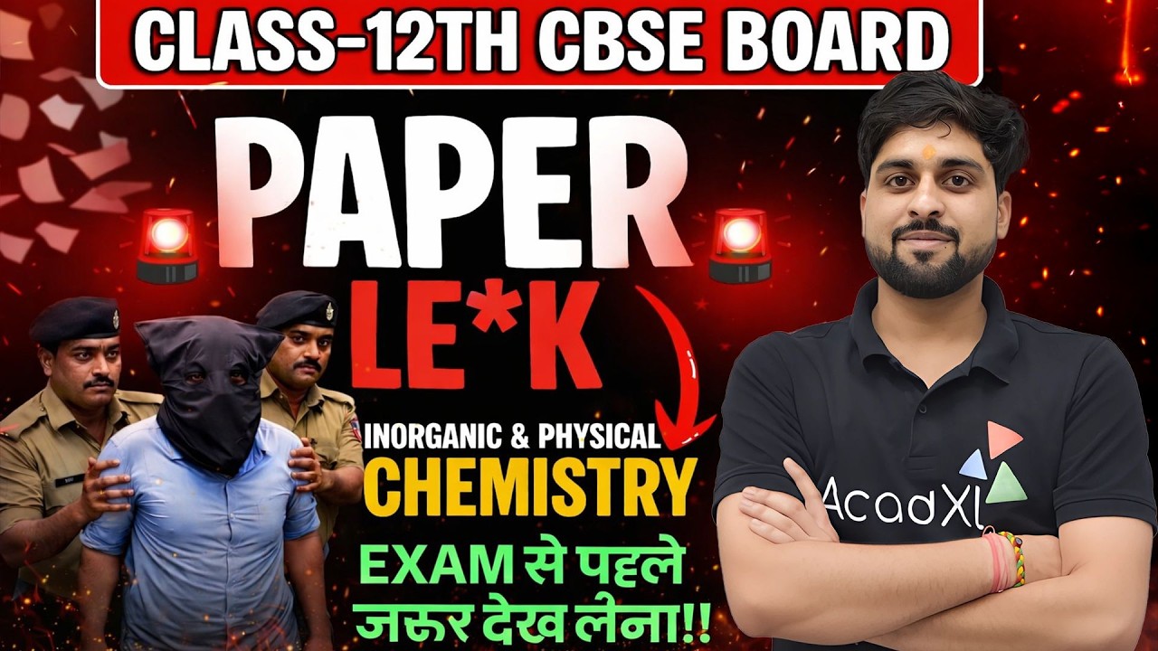 Complete Inorganic + Physical Chemistry | One Shot Revision | LIVE by NVE Sir
