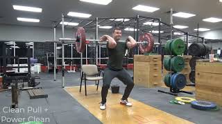 Snatch from Deficit, Clean Pull + Power Clean, Snatch Pull from Blocks w/ Pause at Extension