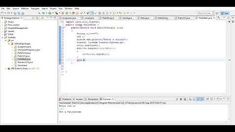 Placement Online Coding#7 Palindrome String