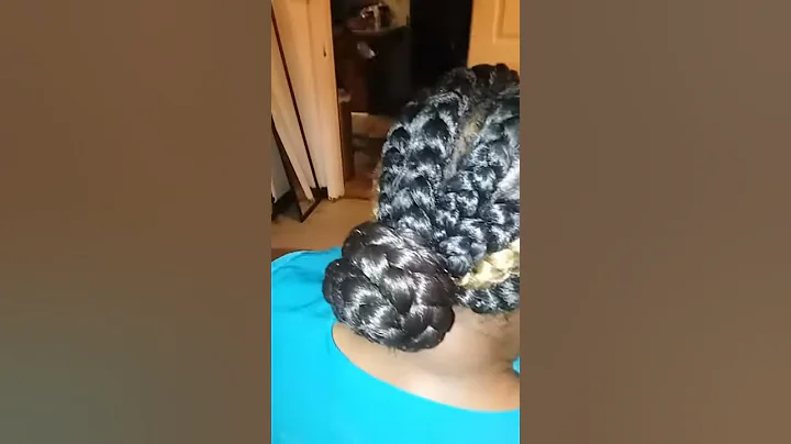 jumbo Ghana braid hairstyles low bun