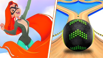 🔺🔸 Going Balls VS Hair Challenge Funny Android iOS Gameplay Walkthrough 4K 07CE6