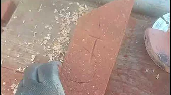 the fine art of brickwork - Setting Out a Small Herringbone Panel