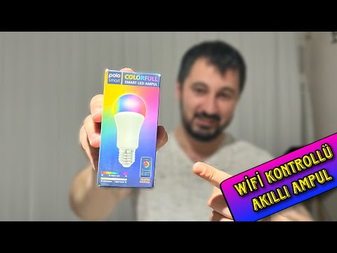 WİFİ LED AMPÜL! Polosmart Wifi Colorfull Smart Led Ampul İncelemesi - Akıllı Ampul incelemesi