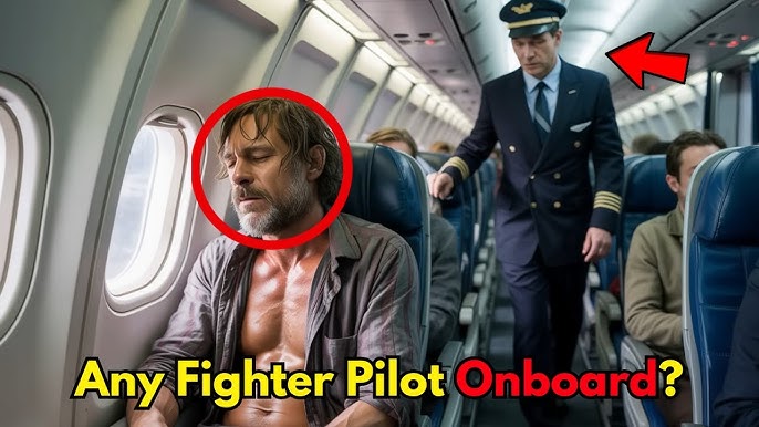 Homeless Man Slept On The Plane – Until The Captain Asked TERRIFIED: "Any  Fighter Pilot On Board?" - YouTube