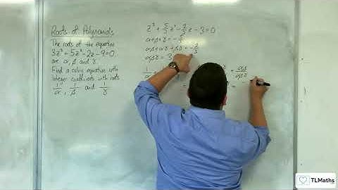 A-Level Further Maths D2-10 Roots of Polynomials: Cubic Example 3