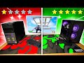 1 star vs 5 star gaming pc in fortnite