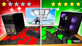 1 Star vs 5 Star Gaming PC in Fortnite…