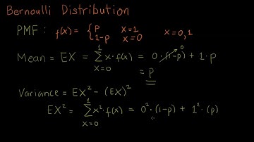 Bernoulli Distribution -  Derivation of Mean, Variance & Moment Generating Function (English)