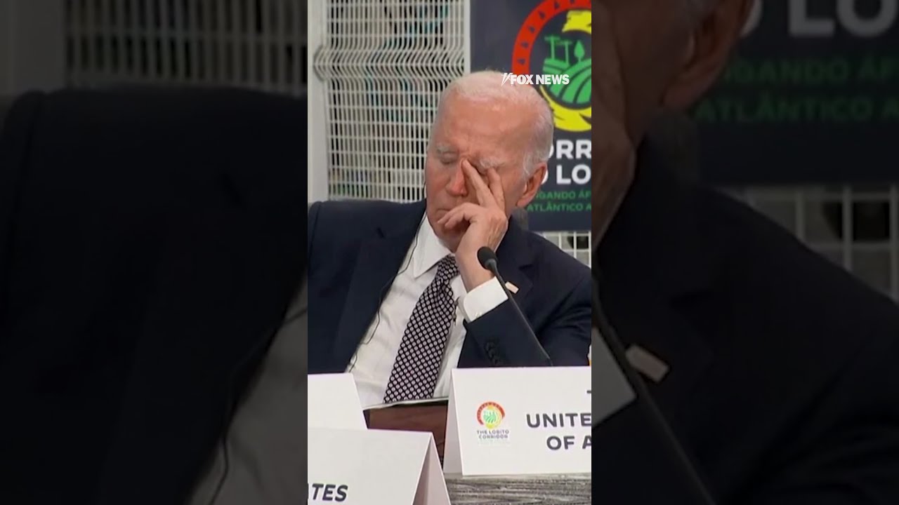 President Biden Appears To Rest His Eyes During Summit