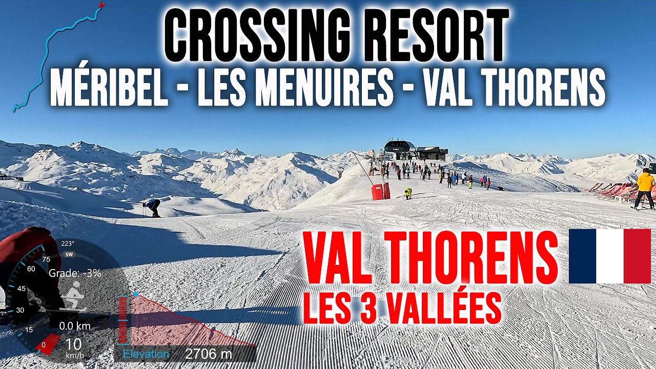 [4K] Crossing Les 3 Vallées, Méribel - Les Menuires - Val Thorens, France, GoPro HERO13