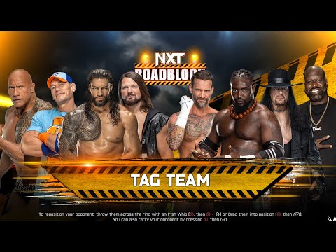🔥 John Cena & The Rock vs Roman Reigns & CM Punk | WWE 2K25 Tag Team Match