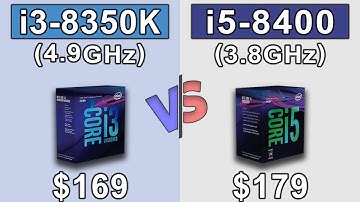 i3-8350K (4.9GHz) OC vs i5-8400 (3.8GHz) | Which is Better Value for Money..???