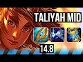 Taliyah vs yone mid  legendary 24314 6 solo kills 700 games  na master  148