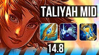 TALIYAH vs YONE (MID) | Legendary, 24/3/14, 6 solo kills, 700+ games | NA Master | 14.8
