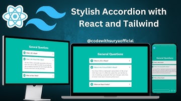 Build a custom accordion using React and Tailwind🚀   #react #reactjs #tailwindcss #webdevelopment
