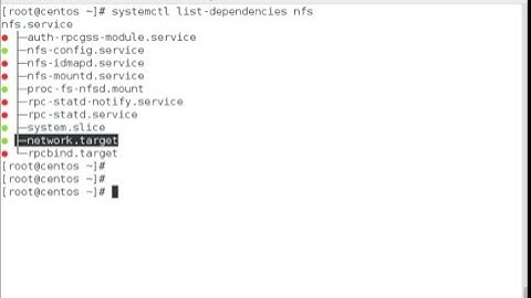List service/target dependencies with systemctl on RHEL/CentOS