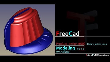 Freecad tutorial - Product design #002 - Rotary switch knob