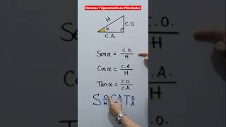 Razones Trigonométricas Principales  #shorts