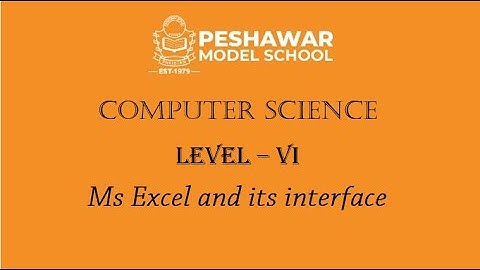 Kids tech | Computer Course | Class 6 | Introduction to Ms Excel and its Interface