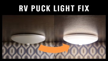 RV Broken or Burned Out Puck Light Fix/Replacement