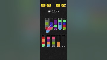 water sort puzzle level 3280