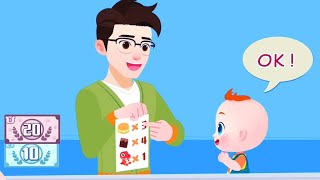 Baby Jojo Supermarket Help Mom And Dad With Shopping Babybus Games Video