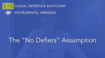The No Defiers Assumption: Causal Inference Bootcamp