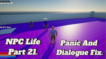 NPC Life Tutorial Part 21 (Panic And Dialogue Fix) #ai #unrealengine #unrealengine5 #als #npc