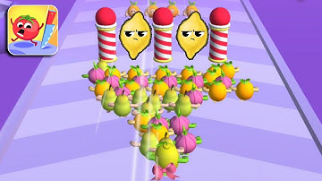 Fruit Rush Max Level - All Levels Gameplay (iOS & Android) Walkthrough Part 56