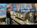 Barista vlog working solo on morning rush multitasking  melbourne cafe  laurangelia