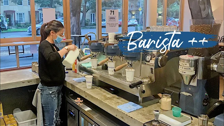 [Barista Vlog] Working Solo on Morning Rush, Multi...