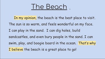 Opinion Writing Lesson 2