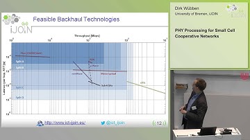 iJOIN Winter School 2015 - PHY Processing for Small Cell Cooperative Networks - Dirk Wuebben