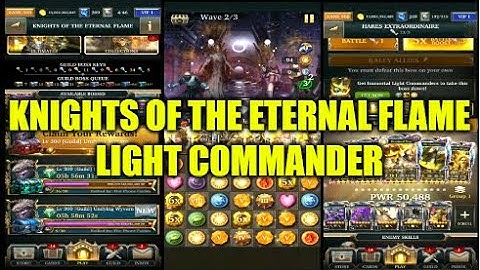 Legendary Game Of Heroes: Knights Of The Eternal Flame Team Testing/Event Gameplay (Light Commander)