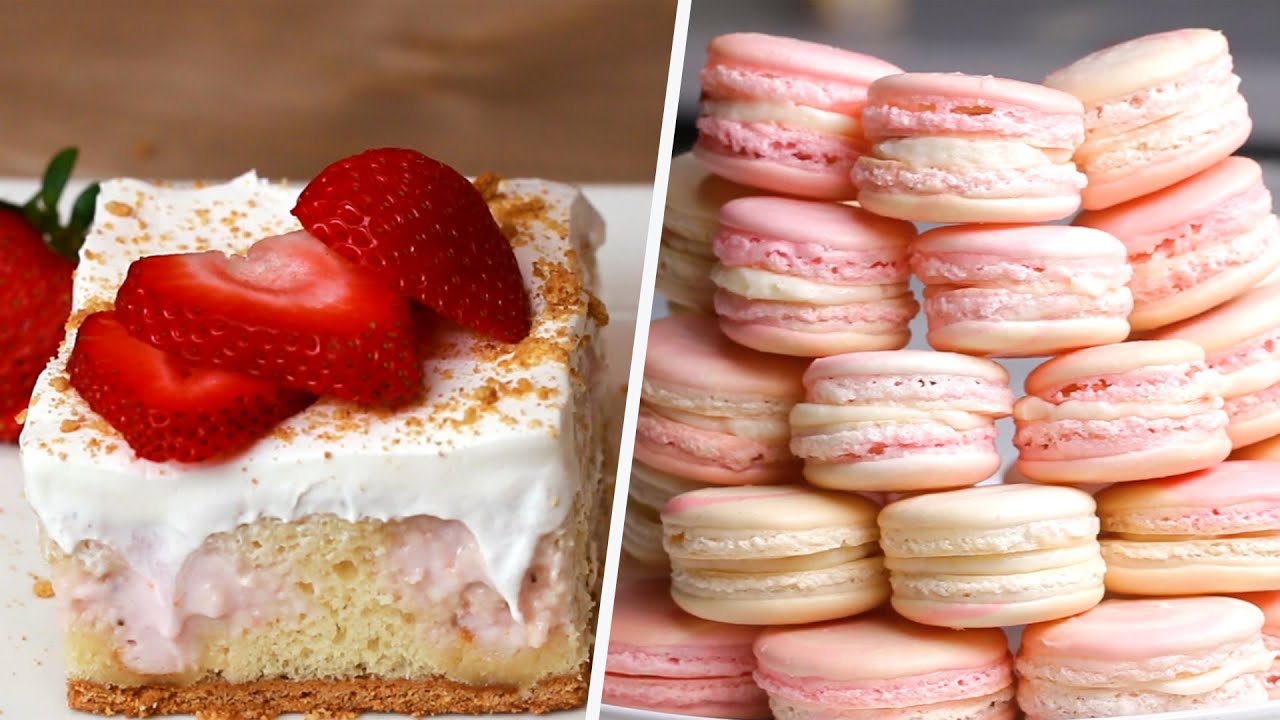 6 Strawberry Cheesecake Desserts - YouTube