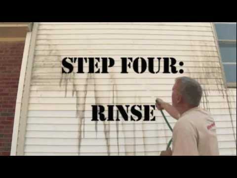 How do you clean aluminum siding?