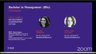 SNEF 2021 - PANEL 19 - Etudier en Europe avec le Bachelor de ESCP Business School