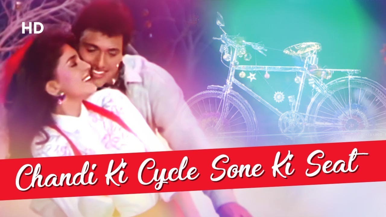 Govinda  Juhi Chawla Song  Chandi Ki Cycle Sone Ki Seat  Bhabhi 1991  Anu Malik Hits Romantic
