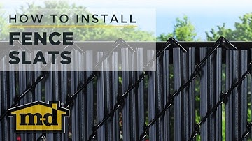 M-D Building Products How-To-Install Fence Slats
