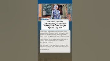 Makin Panas! Erin Balas Sindiran Andre Taulany Soal Hedon: Katanya Pak Haji, Belajar Agama Lagi Deh