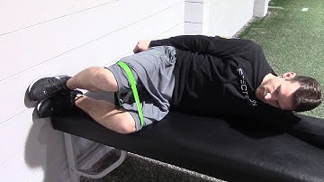 Left Sidelying Resisted Right Gluteus Maximus External Rotation