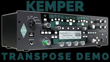 Kemper Profiling Amp - Transpose Demo (Pitch shifting down 11 semitones...)