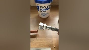 Plumbing ABC. How to connect a flexible tap connector to a lock valve.